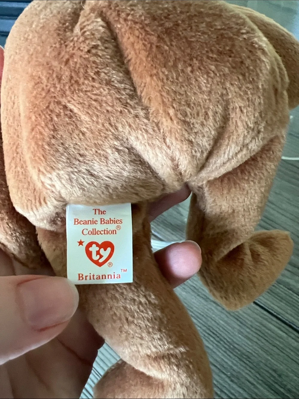 Britannia TY Beanie Baby with Union Jack Patch